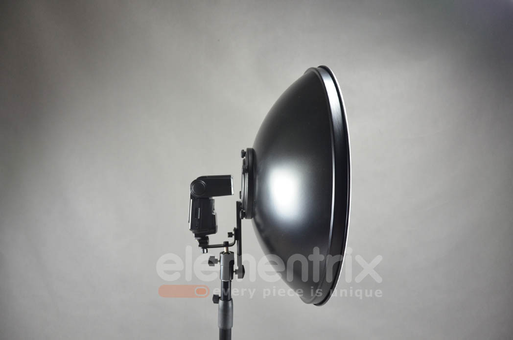 Strieborný UNIVERSAL Beauty dish 42cm s voštinou a difuzérom