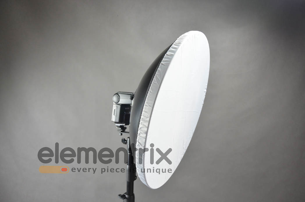 Biely UNIVERSAL Beauty dish 70cm s voštinou a difuzérom