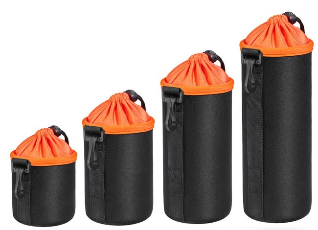 Neoprenové pouzdro na objektiv L hedvábí