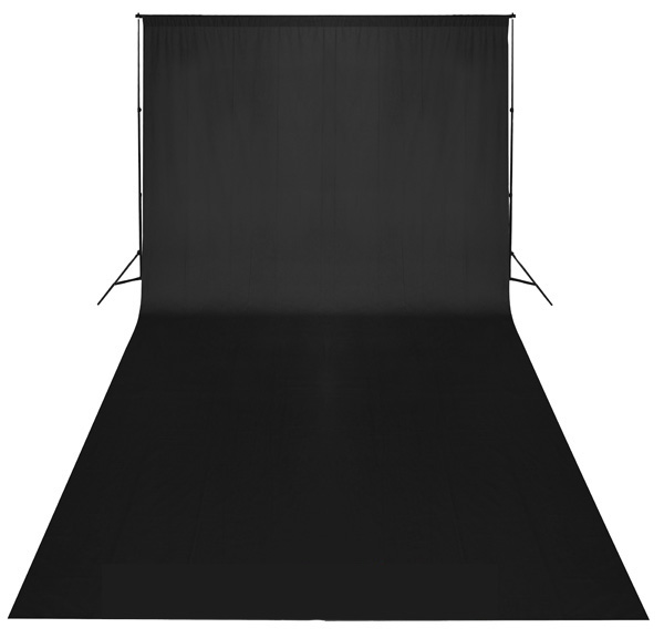 Fotografické textilné pozadie - zamat 1,8x2,8m čierne