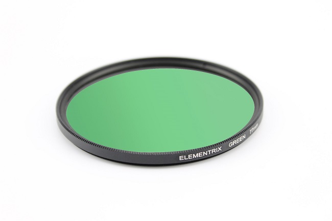 Elementrix Plný filter ZELENÝ 77mm