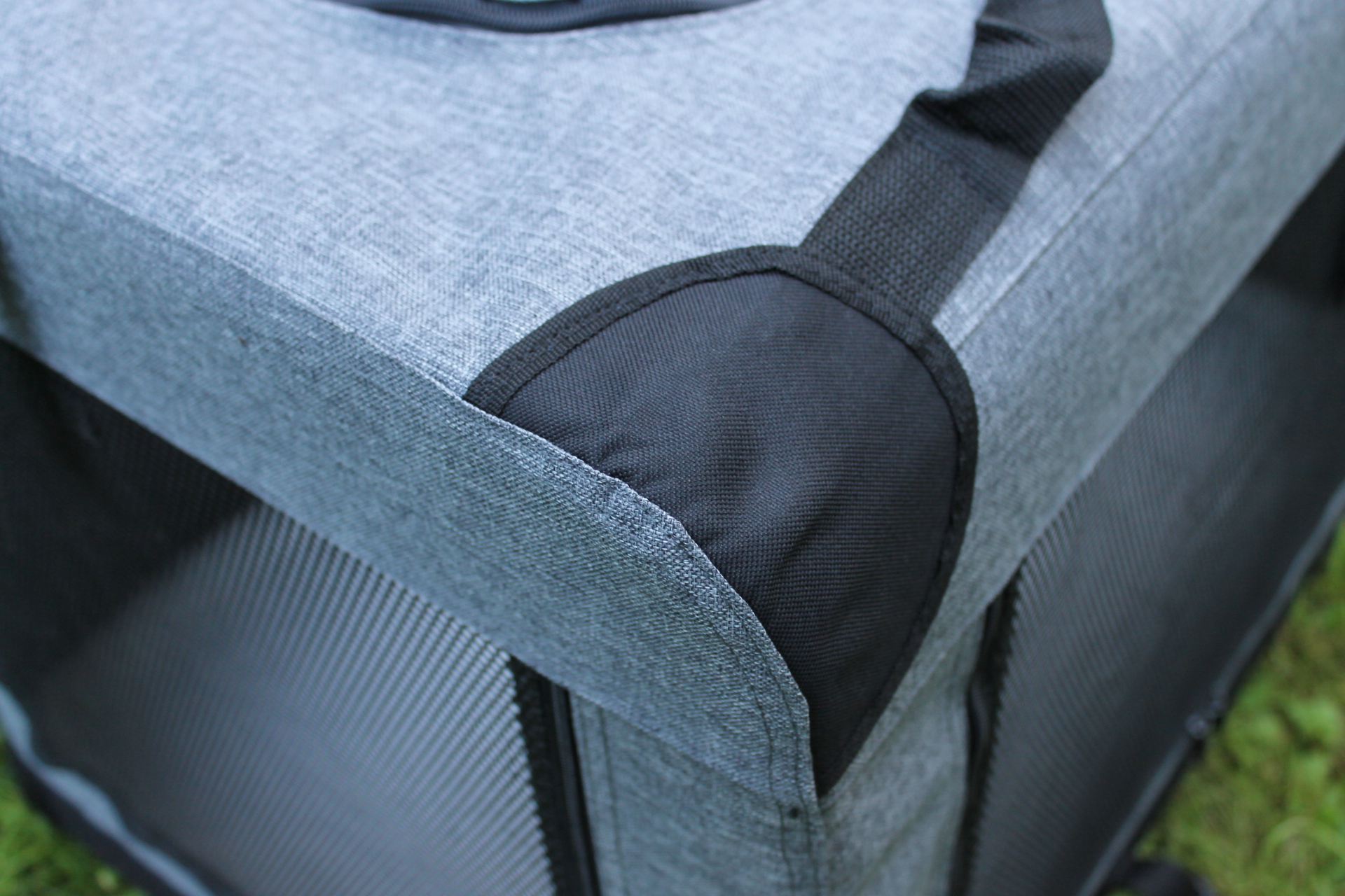 Klietka pre psa, prepravné klietka, látková prepravka, šedá 2XL