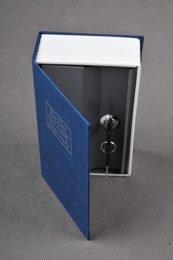 Trezor, kniha slovník 240x160x60mm modrý