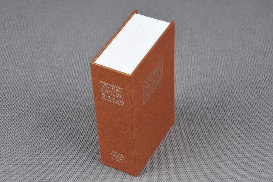 Trezor, kniha slovník 240x160x60mm zlatý