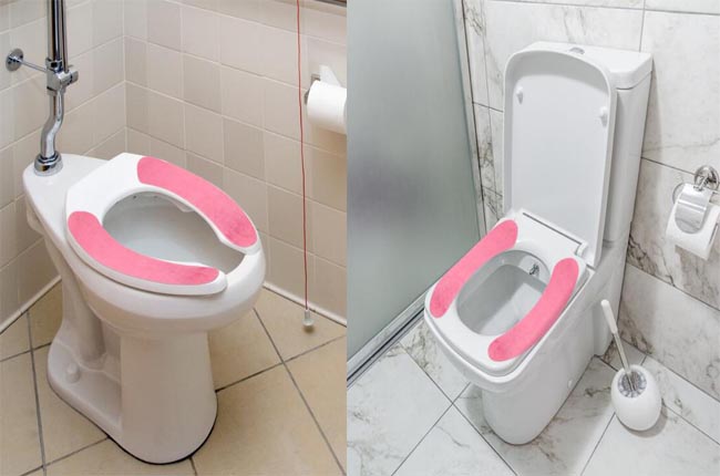 Elementrix Potah na záchodové prkénko růžová