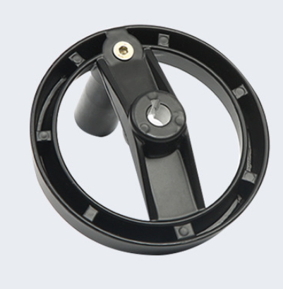 Ovládací kolo se sklopnou rukojetí 125mm AL