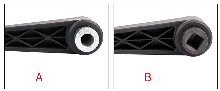 Otočná ručná kľučka 100x12x12mm sklopná, štvorhran