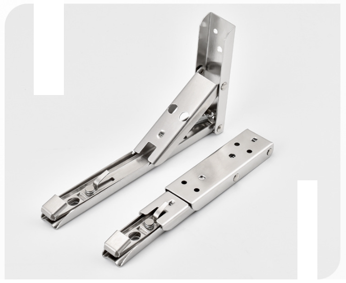 Sklopný držák police 340mm - černý [1pár]