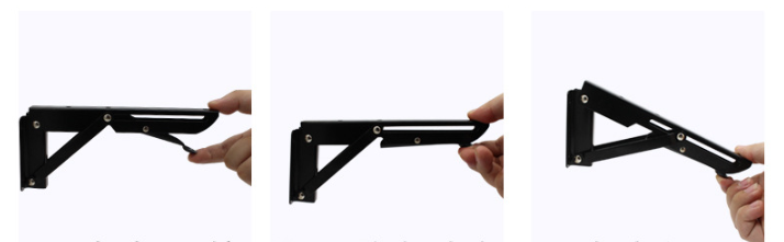 Sklopný držák police 240mm - nerez [1pár]