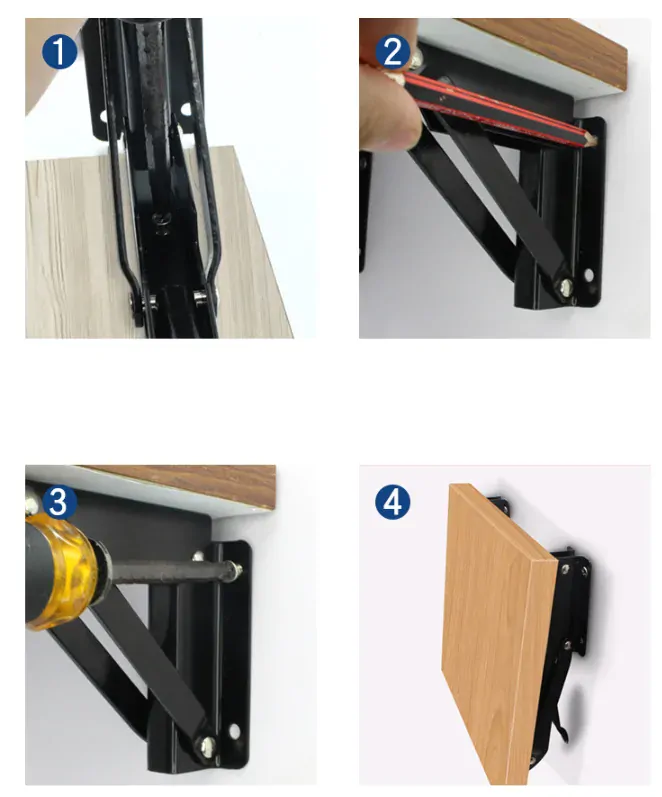 Sklopný držák police 290mm - nerez [1pár]