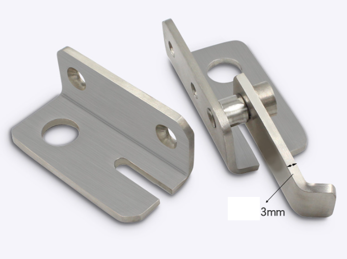 Nerezová dverná,okenná petlica západka levá menšia