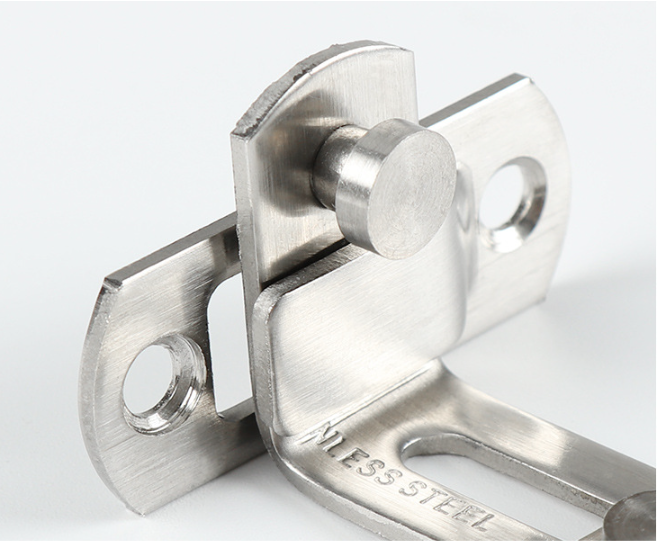 Nerezová dverná, okenná petlica rohová 70mm