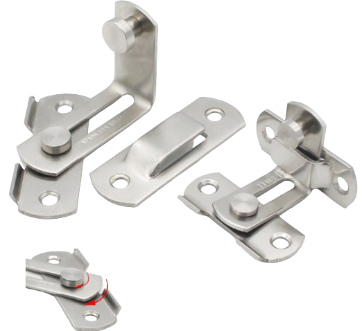 Nerezová dverná, okenná petlica rohová 70mm