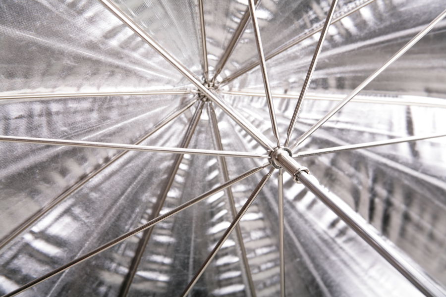 Štúdiová Difúzna dáždnik, fotografický dáždnik 153cm strieborný