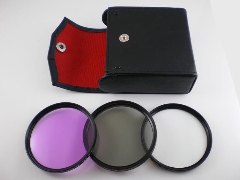 Sada filtrov CPL + FLD + UV + puzdro 58mm