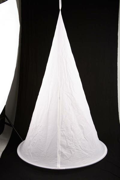 Závesný, kužeľové, svetelný difúznych stan, fotostan 100x170cm