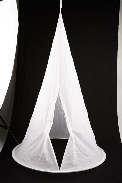 Závesný, kužeľové, svetelný difúznych stan, fotostan 100x170cm