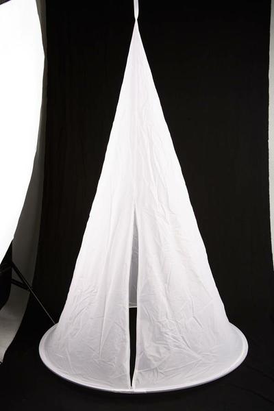 Závesný, kužeľové, svetelný difúznych stan, fotostan 100x170cm