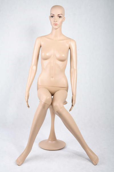 Dámska figurína, manekýnka v telovej farbe sediaci F6
