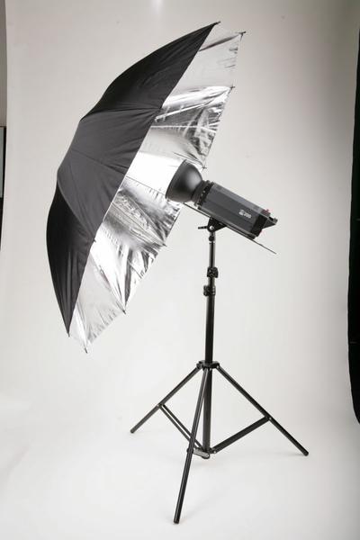 Štúdiová Difúzna dáždnik, fotografický dáždnik 153cm strieborný