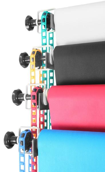 Čierny fotografické pozadie PP 1,6x5m navinuté na rolky