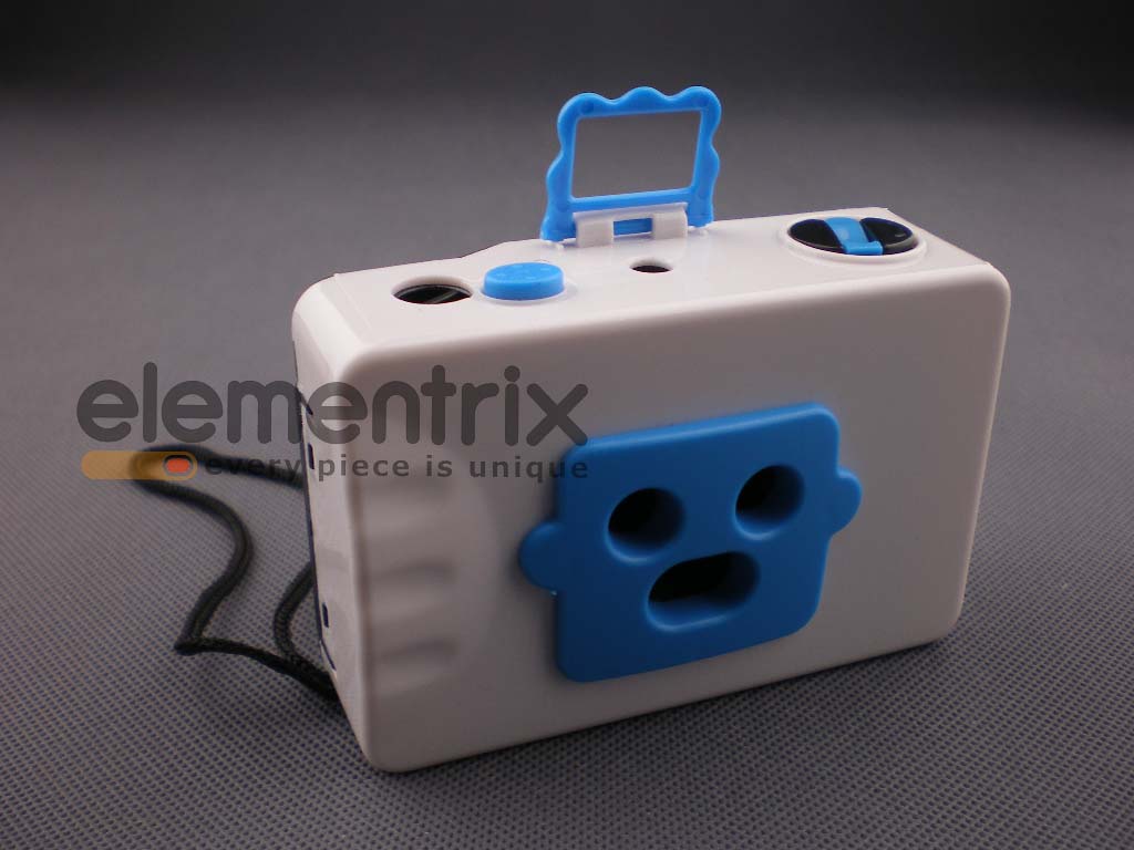 Lomo fotoaparát 3x bielo modrý