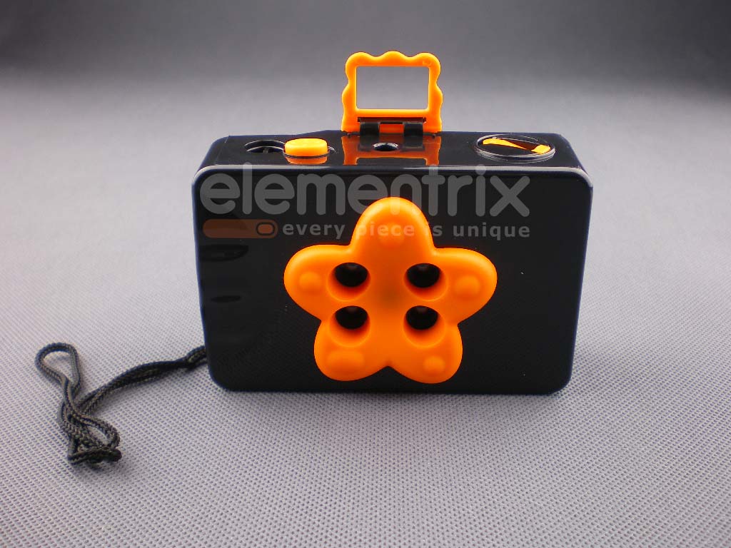 Lomo fotoaparát 4x čierno oranžový