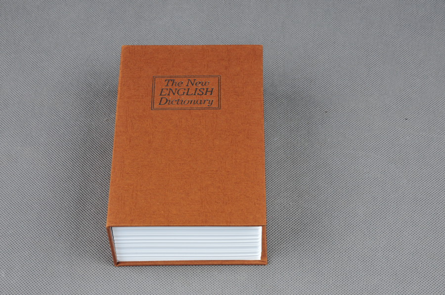 Trezor, kniha slovník 180x120x60mm zlatý