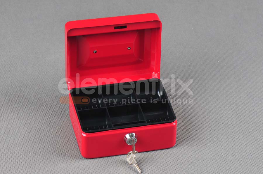 Trezor, prenosná pokladňa 152 červená