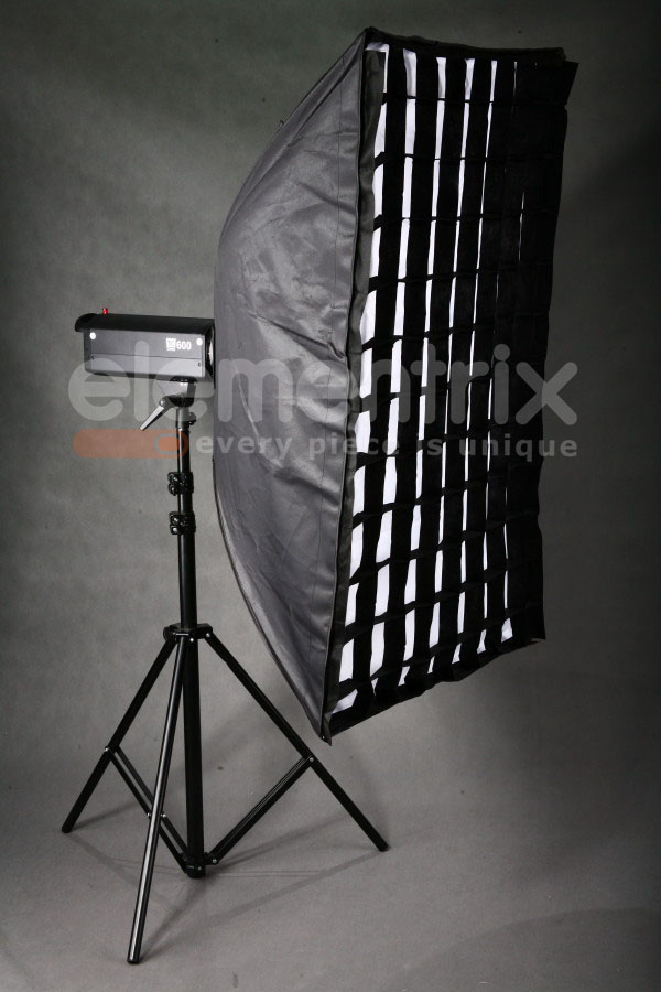 Softbox otočný 80x120cms voštiny Bowens rychlo skladacia