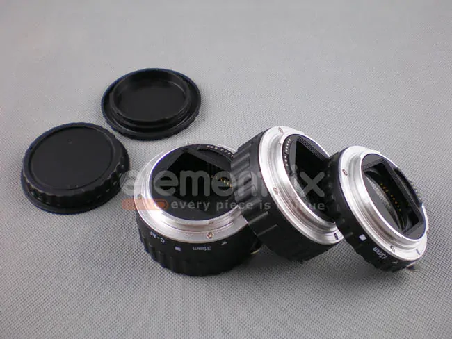 Makro medzikrúžkami pre Canon EOS s prenosom clony prevedení kov