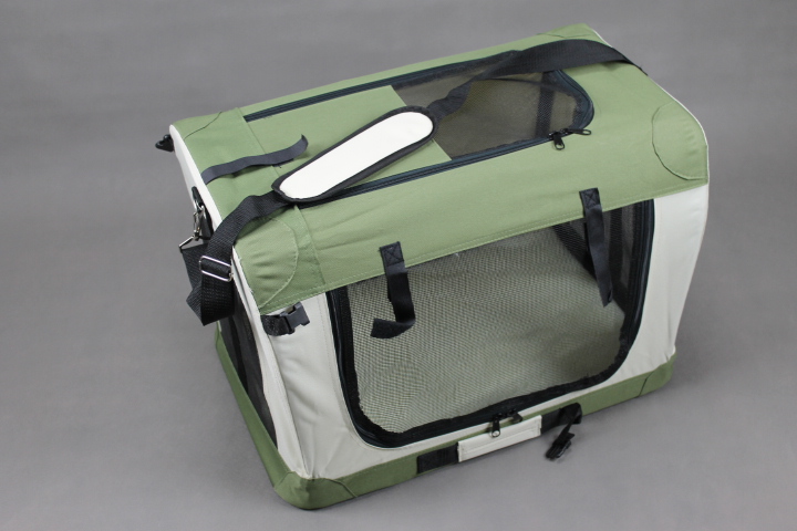 Látková skladacia Prepravná klietka pre psa veľkosť M 50 zelená