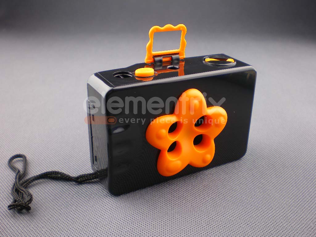 Lomo fotoaparát 4x čierno oranžový