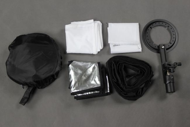 Easy Softbox 50x50cm s voštinou a kruhovým platnom