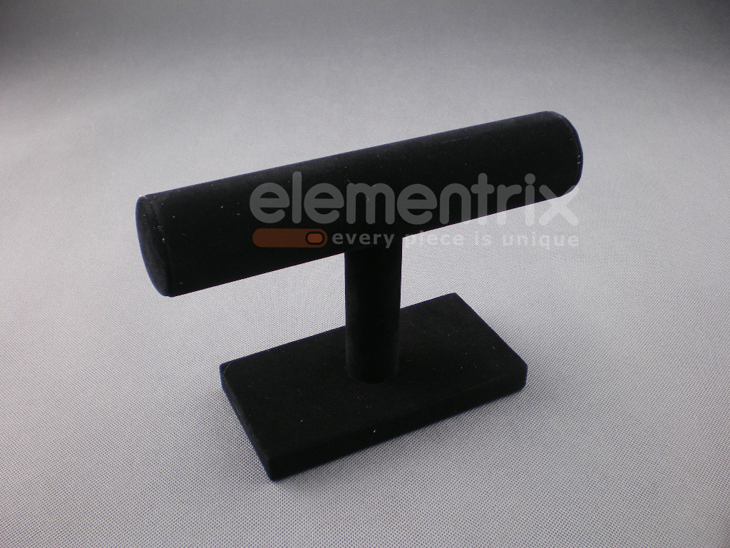 Stojanček, dekolt na náramky jedno poschodie ČIERNY