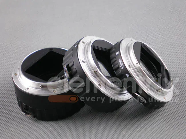 Makro medzikrúžkami pre Canon EOS s prenosom clony prevedení kov