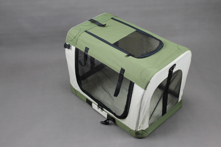 Látková skladacia Prepravná klietka pre psa veľkosť M 50 zelená