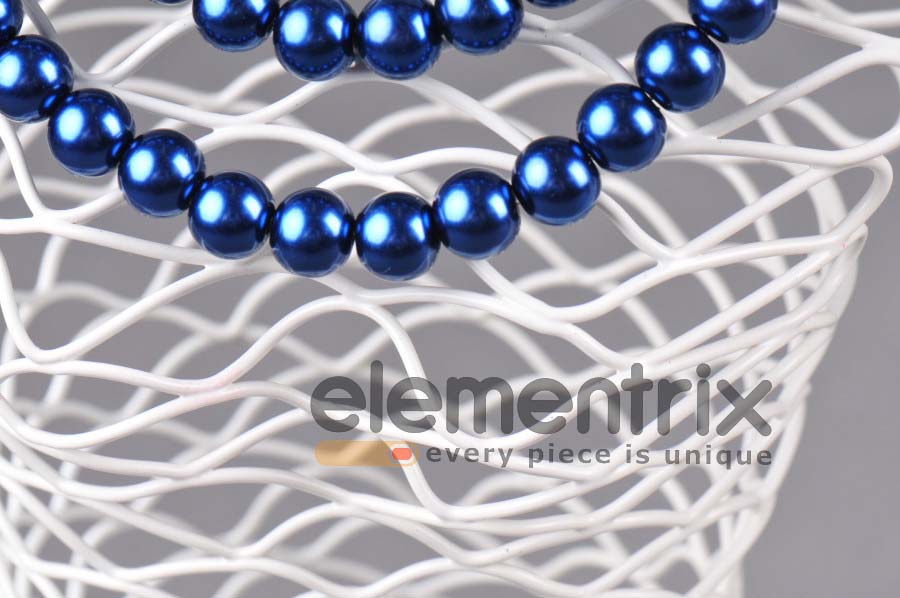 Dámske torzo, dekolt biely, kovový 39cm