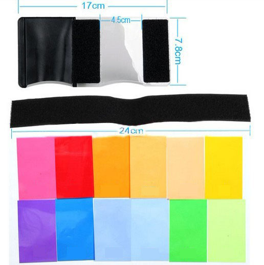 Farebné filtre pre systémový blesk 12ks