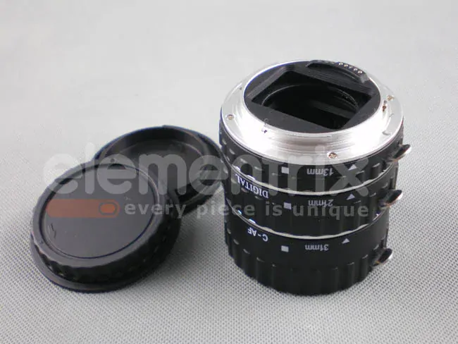 Makro medzikrúžkami pre Canon EOS s prenosom clony prevedení kov