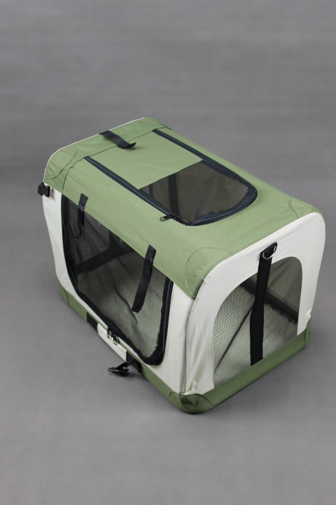 Látková skladacia Prepravná klietka pre psa veľkosť M 50 zelená