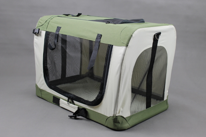 Látková skladacia Prepravná klietka pre psa veľkosť M zelená