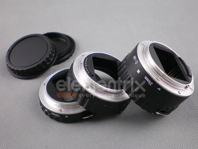 Makro medzikrúžkami pre Canon EOS s prenosom clony prevedení kov