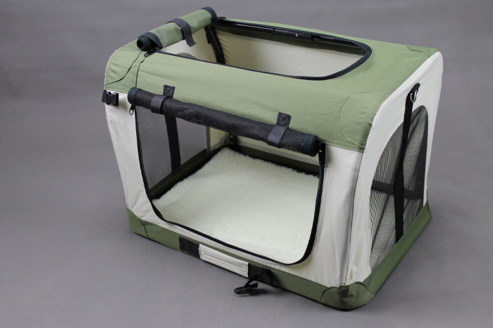 Látková skladacia Prepravná klietka pre psa veľkosť M zelená