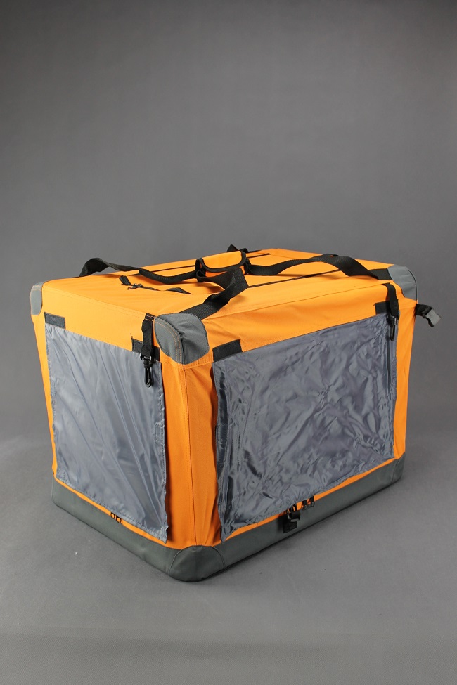 Klietka pre psa látková, prepravku, L oranžová 3016