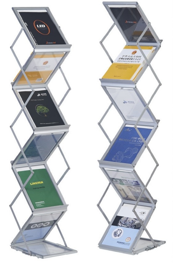 Skladací hliníkový stojan na prospekty ELEMENTRIX