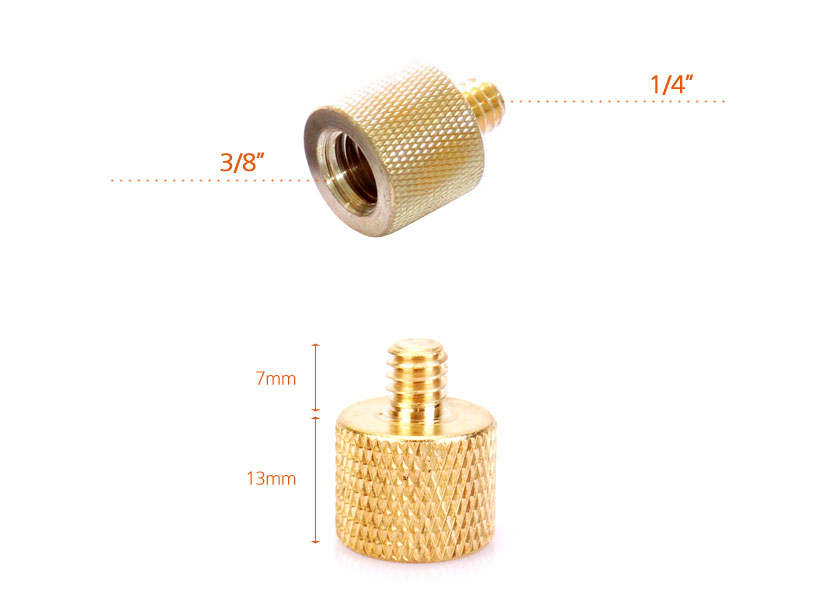 Redukce 3/8" na 1/4" mosaz