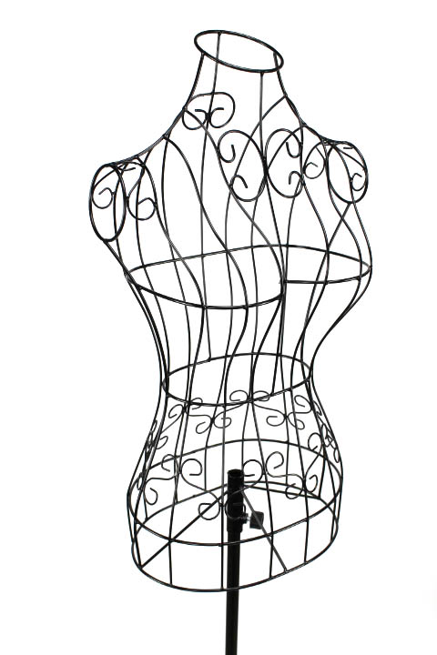 Dámské torzo, černé, kovové  ELEMENTRIX