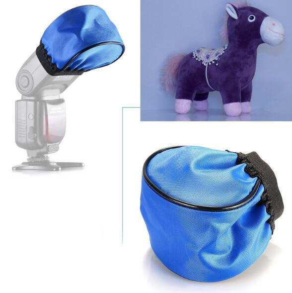 Difuzér pre systémový blesk, softbox modrý