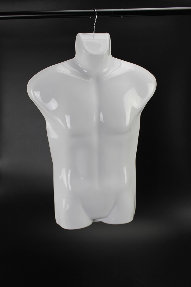 Pánske torzo telo a boky biela